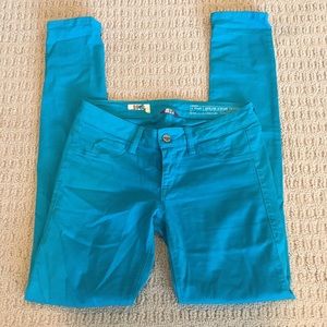 Turquoise Skinny Jeans